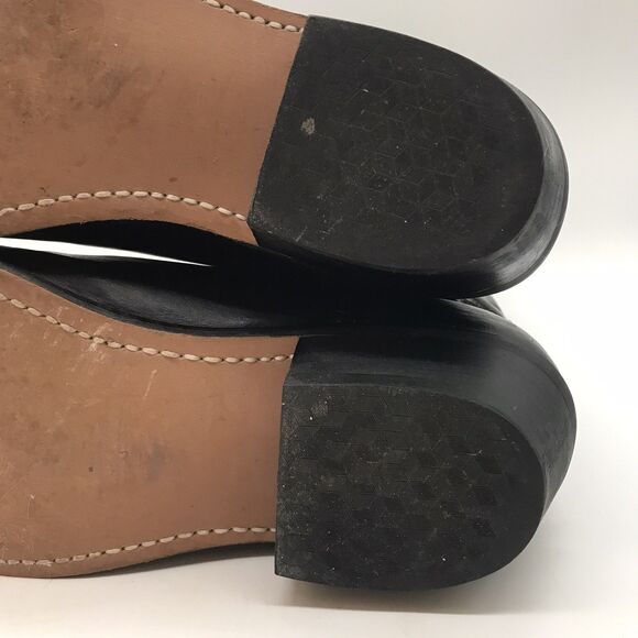 Guide Gear Black Leather 12 " Cowboy Boot Mens 9.5 Western Footwear 5 Row Stitch - Picture 10 of 12